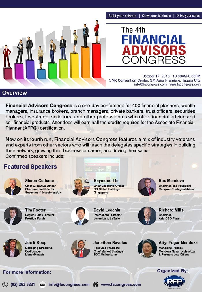 4th financial advisors congress poster
