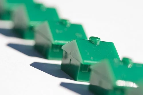 Row of monopoly houses